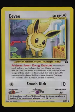 Eevee - 38 - Neo Discovery - Pokemon Card - Near Mint - Image 1
