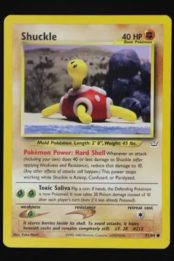 Shuckle - 51 - Neo Revelation - Pokemon Card - Lightly Played - Image 1