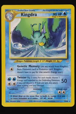 Kingdra - 19 - Neo Revelation - Pokemon Card - Near Mint - Image 1