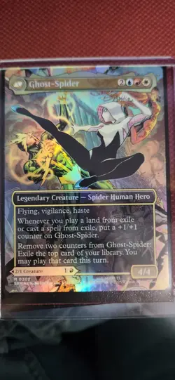 Gwen Stacy (0202) (Borderless) Foil, Marvel's Spider-Man Magic: The Gathering - Image 2