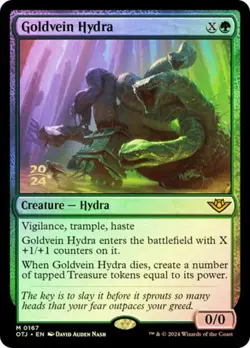 Goldvein Hydra - Foil - Prerelease Promo Light Play, English Magic the Gathering - Image 1