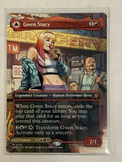 MTG Gwen Stacy Ghost-Spider (0202) - Borderless, NM-Mint, English MTG - Image 1