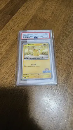 2025 POKEMON SVP BLACK STAR PROMO #214 PIKACHU ILLUSTRATION CONTEST 2024 PSA 10 - Image 2