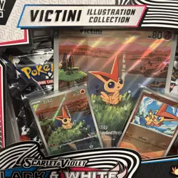 Pokemon Black Bolt and White Flare Victini Illustration Collection (NEW, SEALED) - Image 3