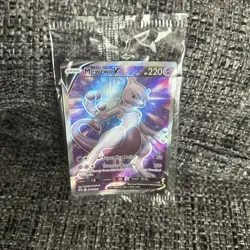 SEALED Mewtwo V SWSH229 Black Star Promo Full Art Holo Pokemon GO TCG 2022 - Image 2