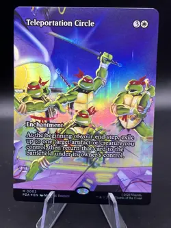 MTG Teleportation Circle - Foil - Borderless English TMNT Unplayed - Image 1