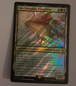 Sin, Unending Cataclysm Surge FOIL NM FINAL FANTASY Magic the Gathering MTG - Image 1