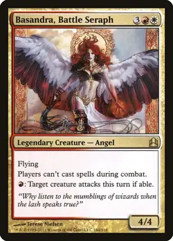 1x Basandra, Battle Seraph NM Eng MTG - Commander 2011 - Image 1