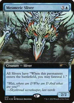 Mesmeric Sliver - Foil - Extended Art NM, English MTG Secret Lair Drop Series - Image 1