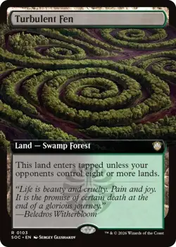 MTG Turbulent Fen - Extended Art, NM-Mint, English Commander: Secrets of Strixha - Image 1