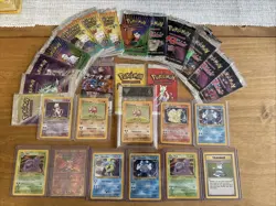 Huge Vintage Pokemon Collection Holo And Non Holo Base Set Jungle Fossil Topps - Image 1