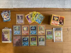 Huge Vintage Pokemon Collection Holo And Non Holo Base Set Jungle Fossil Topps - Image 5