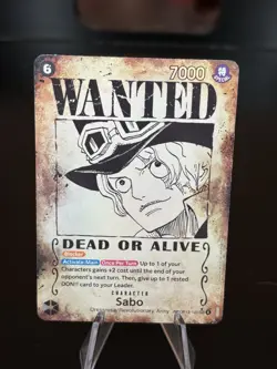 One Piece TCG SABO Wanted Poster OP13-120 (SEC) Alt Special Rare - Image 1