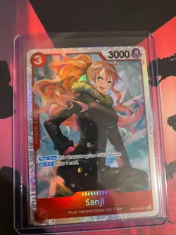 Sanji One Piece CCG Punk Hazard OP10-005 Special Holo 3000 Power 3 Cost - Image 1