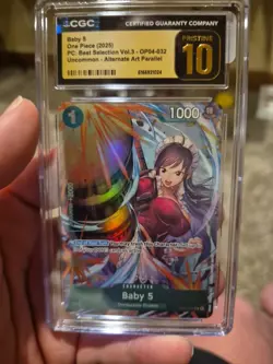 2025 ONE PIECE BABY 5 ALT ART OP04-032 CGC 10 PRISTINE D RC7 - Image 1