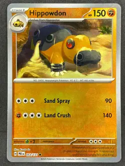 Pokemon Hippowdon Poke Ball Reverse 053/131 PRE Prismatic Evolutions NM - Image 1