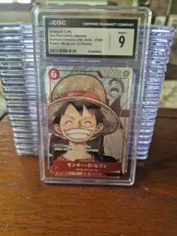 CGC 9 Monkey D. Luffy One Piece Manga Promo #P-001 25th Anniversary jpn - Image 1
