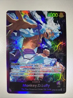 Monkey D. Luffy * OP09-061 L * One Piece CG * Starter Deck 26 Leader * Holo * NM - Image 1