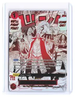 ONE PIECE Red-Haired Pirates Shanks Holo Event Card Alt Art #OP09-020 PROXY - Image 1