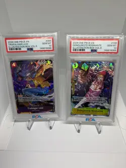 One Piece Illustration Vol. 6 Trafalgar Law Rosinante Sequential PSA 10 English - Image 1