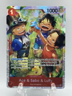 Ace & Sabo & Luffy OP13-007 - One Piece TCG English - SR Foil NM Near-Mint - Image 1