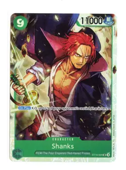Shanks ST16-004 SR Foil One Piece Starter Deck 16: GREEN Uta NM - Image 1
