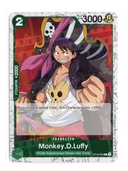 Monkey.D.Luffy (Pirate Foil) ST16-005 C Foil One Piece Premium Booster Vol. 2 LP - Image 1