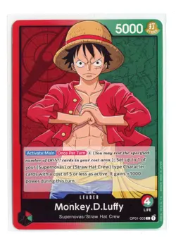 Monkey.D.Luffy (003) OP01-003 L Normal One Piece Romance Dawn LP - Image 1