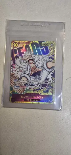 One Piece TCG Gear 5 Luffy OP05-119 SEC + Bonus Card Japanese Parallel Lot - Image 3