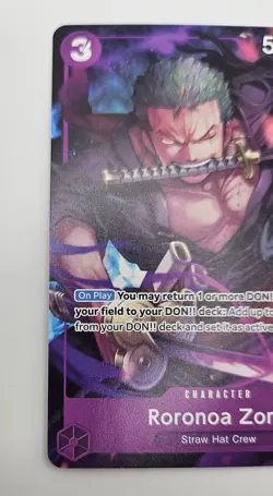 Roronoa Zoro OP09-076 Alt Art Promo (Welcome Pack Vol. 2) - One Piece TCG NM ENG - Image 3
