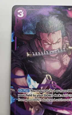 Roronoa Zoro OP09-076 Alt Art Promo (Welcome Pack Vol. 2) - One Piece TCG NM ENG - Image 4
