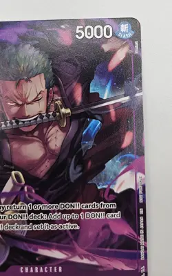 Roronoa Zoro OP09-076 Alt Art Promo (Welcome Pack Vol. 2) - One Piece TCG NM ENG - Image 5