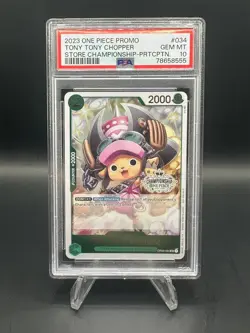 One Piece Tony Tony Chopper #034 Store Championship Participation Promo - PSA 10 - Image 1