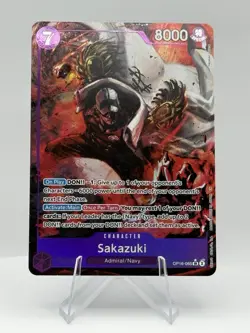 Bandai Sakazuki OP16-065 Character Alt Art Holo Super Rare 8000 Cost 7 One Piece - Image 1
