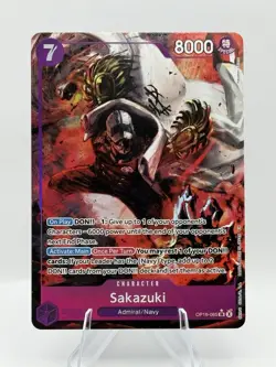 Bandai Sakazuki OP16-065 Character Alt Art Holo Super Rare 8000 Cost 7 One Piece - Image 3