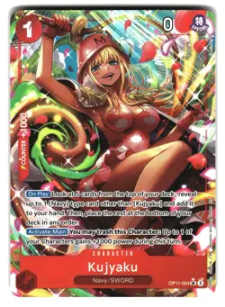 Kujyaku (Alternate Art) OP11-004 A Fist of Divine Speed One Piece Foil NM - Image 1