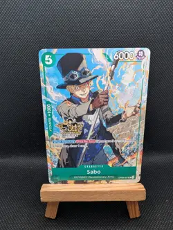 One Piece TCG - Sabo 3rd Anniversary Stamp Promo OP09-027 - Image 1