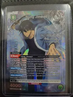 Union Arena Solo Leveling Sung Jinwoo SR* Alt Art UE17BT/SLG-1-048 Foil Eng NM - Image 1