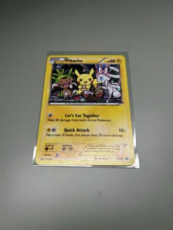 Pokemon Pikachu TCG XY95 Black Star Promo Holo Card Light Played! - Image 1