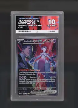 Pokemon TCG Team Rocket's Mewtwo Destined Rivals 231/182 - ACE10 w/ PERFECT SUBS - Image 1