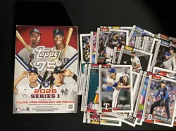 2026 Topps Series 1 - Bulk Card Lot Of 100 Base Cards, Rookies And Veterans - Image 1