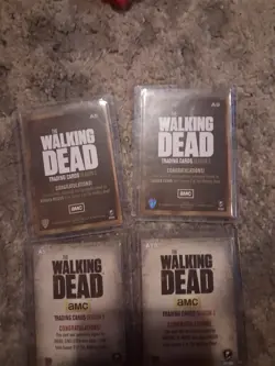walking dead trading cards lot of 4 autographed cards from seasons 2 & 3 - Image 2