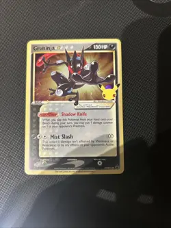 Greninja Gold Star SWSH144 Pokemon Celebrations Black Star Promo NM - Image 1