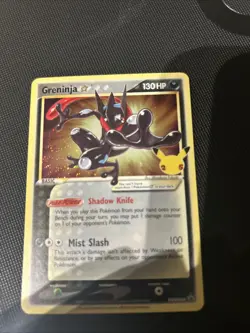 Greninja Gold Star SWSH144 Pokemon Celebrations Black Star Promo NM - Image 3