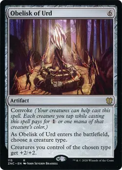MTG Commander: Zendikar Rising Obelisk of Urd x1 Rare Colorless Artifact NM/M - Image 1
