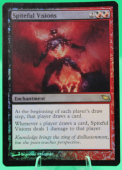 Spiteful Visions Magic The Gathering Shadowmoor #198 Rare Foil MTG TCG CCG - Image 1