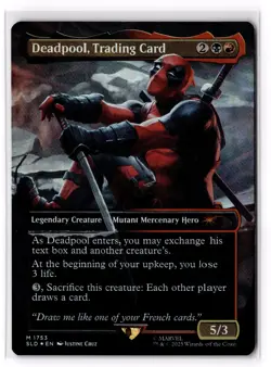 Deadpool, Trading Card (Rainbow Foil) 1753 Secret Lair Drop Series SLD Foil NM - Image 1
