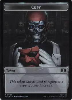 Copy Token (0001) // Rogue Token (0009) Foil Marvel Super Heroes MTG - Image 2