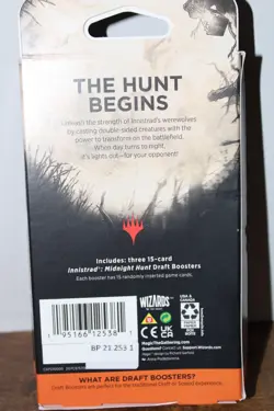 Magic: The Gathering – Innistrad: Midnight Hunt Draft Booster 3-Pack Hanger Box - Image 2