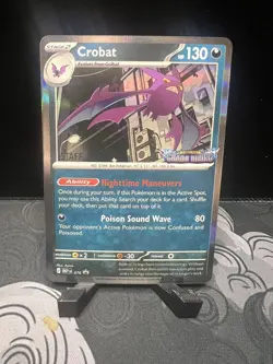 Crobat - [Staff Stamped] MEP 076 - Chaos Rising Prerelease Promo NM - Image 1